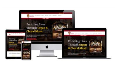 The American Guild of Organists (AGO) Milwaukee Chapter launches a new, robust website