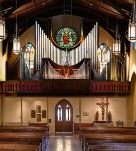 Volunteers assisting at American Guild of Organists Milwaukee Chapter organ music event